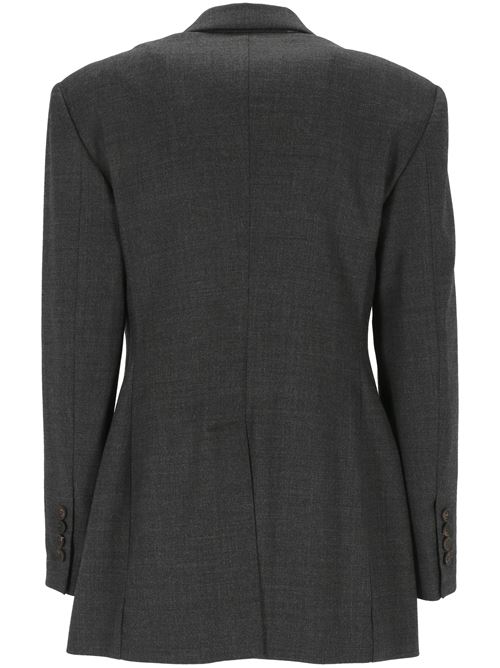 Dark grey virgin wool jacket BRUNELLO CUCINELLI | MB1167153C001